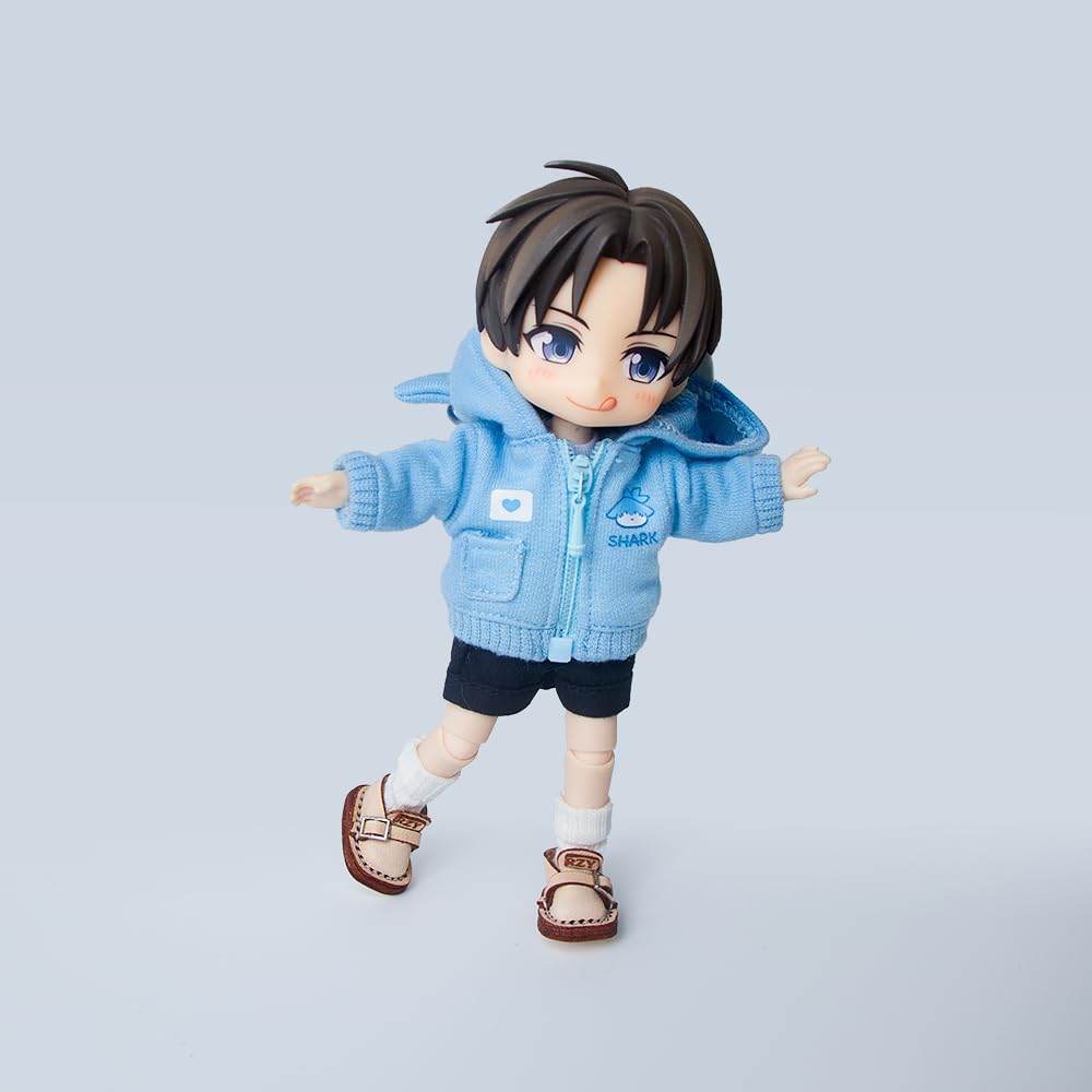 XiDonDon 1/12 BJD Doll Shoes for Ob11,GSC,Body9,YMY Body Dolls Clothes Accessories Toys 1 Pair (Dark Brown)