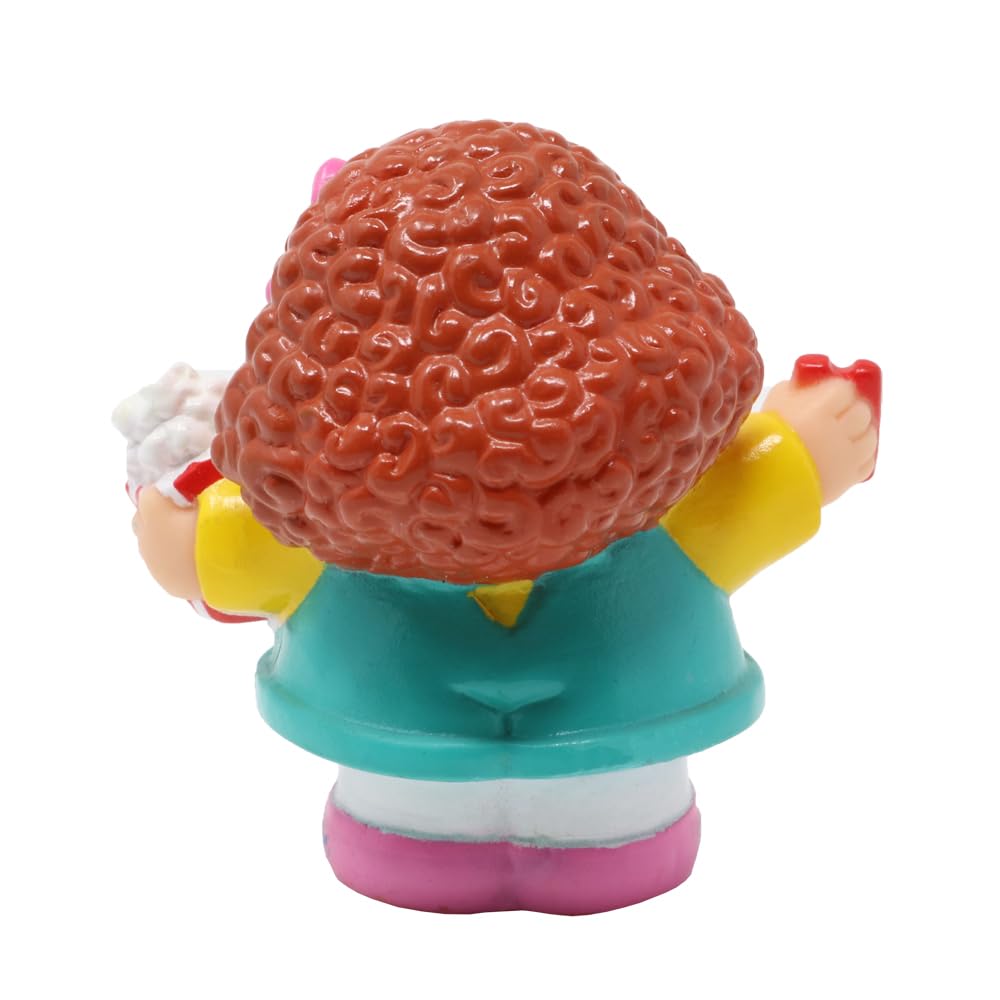 Fisher-Price Replacement Part Little People Circus Friends Carnival Playset G6520 - Replacement Little Girl Maggie Figure - Carrying Popcorn and a