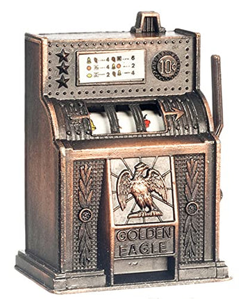 Town Square Miniatures Dolls House Miniature Pub Bar Shop Arcade Accessory Old Fashioned Slot Machine