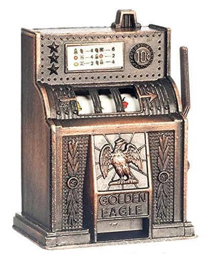 Town Square Miniatures Dolls House Miniature Pub Bar Shop Arcade Accessory Old Fashioned Slot Machine