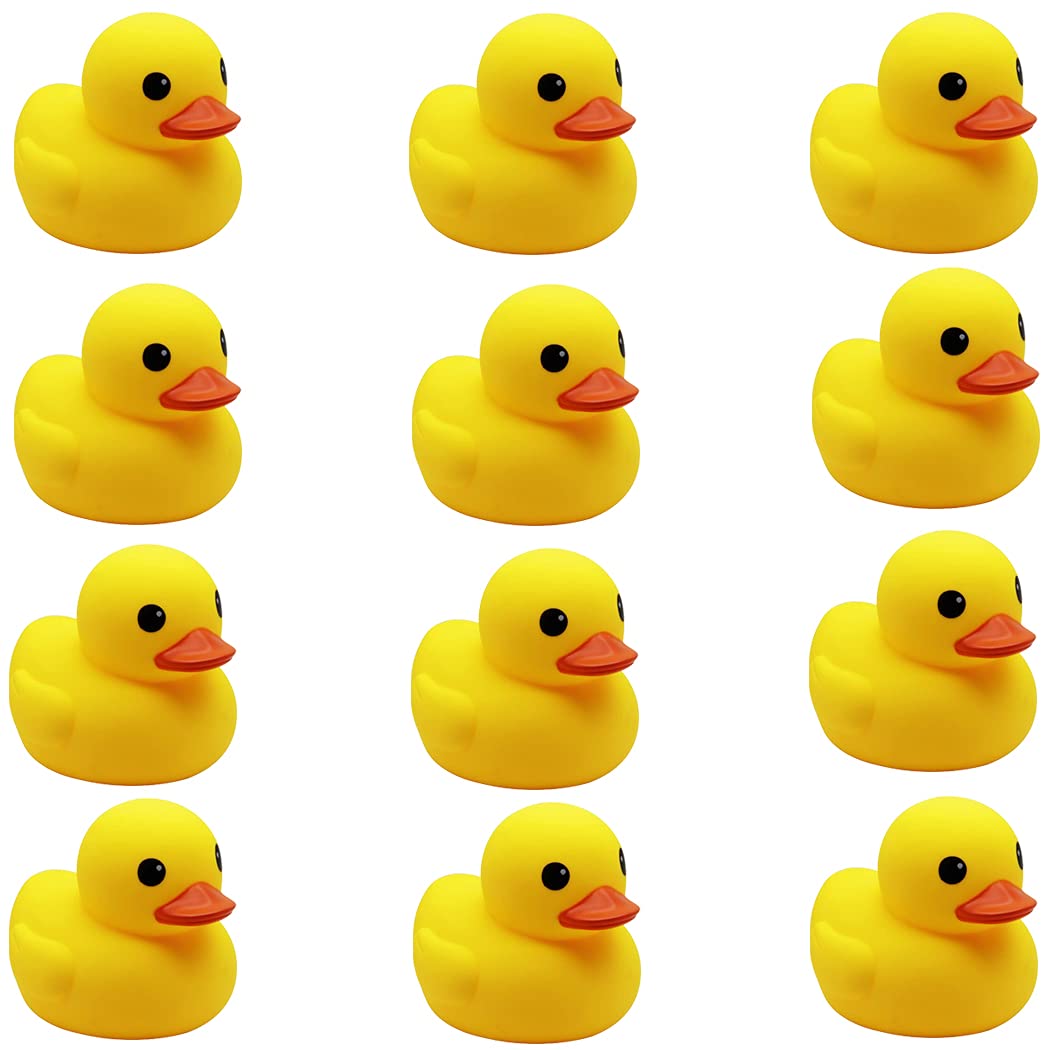 umbresen Yellow Rubber Ducks Preschool Bath Toys Bathtub Duckies Gift for Baby Shower Infants Toddlers Car Pool Float Halloween Adults Party Favors