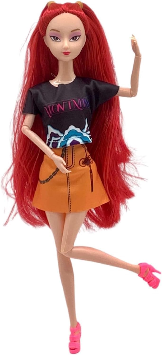 OLKIHNSDU Demon Hunters 11.5'' Fashion Doll for,Articulated Girl Group Doll,Perfect Christmas and Birthdays Toy Gift for Girls Fans