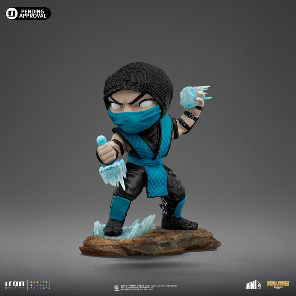 Iron Studos Collectible Statue Sub-Zero - Mortal Kombat - Minico PVC Blue 5.7 inches