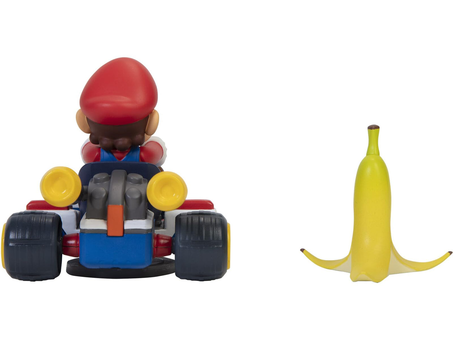 Super Mario Spin Out Mariokart Mario Racer Vehicle with 360 Spins, Wind Up and Go! Includes One 2.5” Mario Action Figure