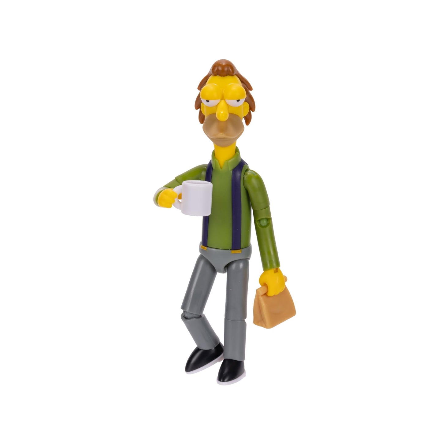The Simpsons 5" Action Figure Lenny Leonard with Lunch Bag & Carl Mug Wave #3