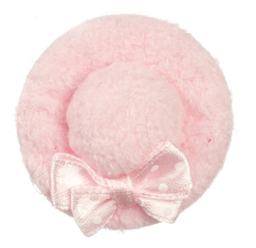 Dollhouse Miniature 1:12 Scale Pink Velvet HAT #G8078