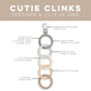 Ryan & Rose Cutie Clinks Attachable Teether Chew Toy for Babies (Neutral)