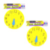 Kole Imports Lot of 2 Foam Clock Fun and Educational Teaching Supplies