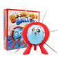 ZSKXYRUS Balloon Blast Party Game Set Entertaining Family Tabletop Game Comes with 10 Balloons 9 Sticks Dice Stand Red Frame Party Supplies Party