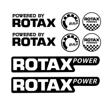 for ROTAX POWERED BOMBARDIER seadoo jetski quad kart stickers decals (Dark Grey)