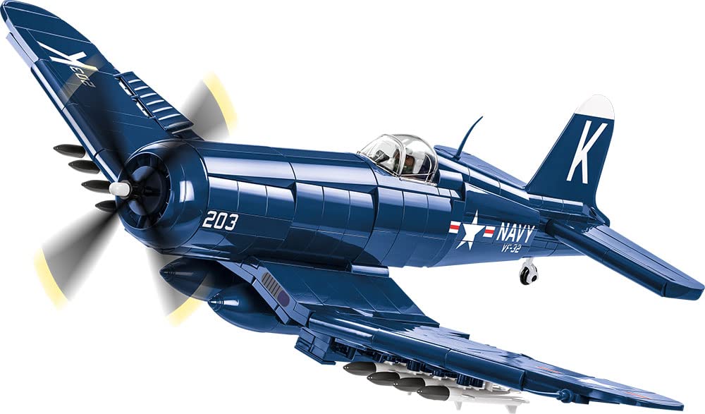 COBI Historical Collection Korean War F4U-4 ™ Corsair® Aircraft Building Set, 520 Pieces