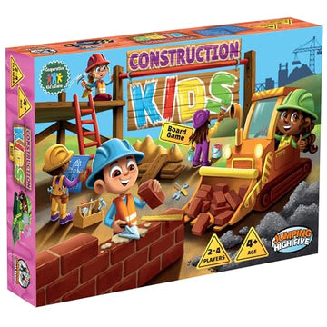 JH5 Construction Kids Board Game for Kids Ages 4 and Up, Fun and Cooperative Building Game for 2-4 Players, Easy to Learn, Perfect for Family Time