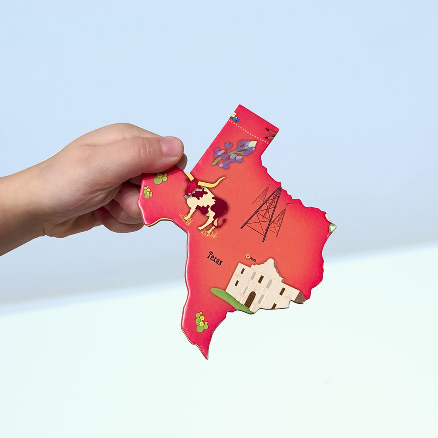 MasterPieces 60 Piece Educational Jigsaw Puzzle for Kids - USA Map State Shaped - 16.5"x12.75"