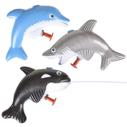 ArtCreativity Sea Animal Water Squirters, Pack of 12, Dolphin, Shark, and Whale Water Squirt Toy Guns for Swimming Pool, Beach, and Outdoor Summer