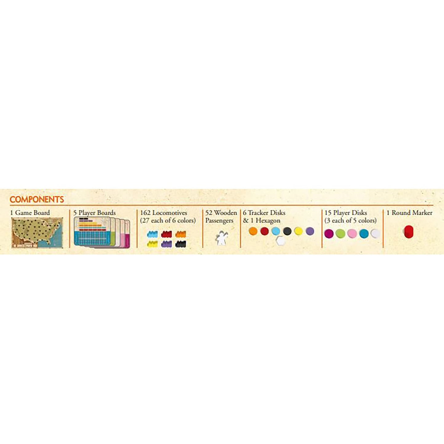 Capstone Games Ride The Rails Strategy Board Game for 3 to 5 Players | Competitive Railroad Investment with Network Expansion and Shared Routes