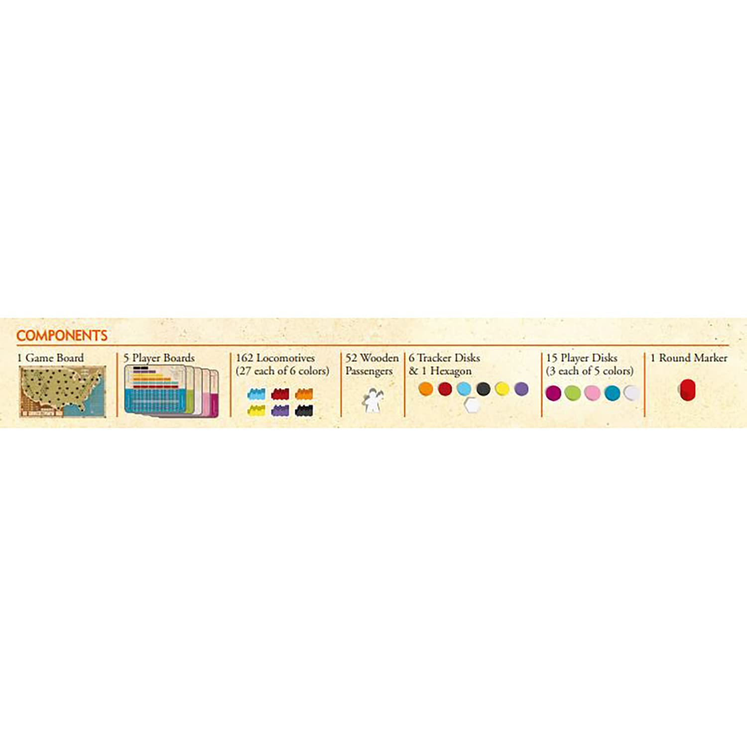 Capstone Games Ride The Rails Strategy Board Game for 3 to 5 Players | Competitive Railroad Investment with Network Expansion and Shared Routes