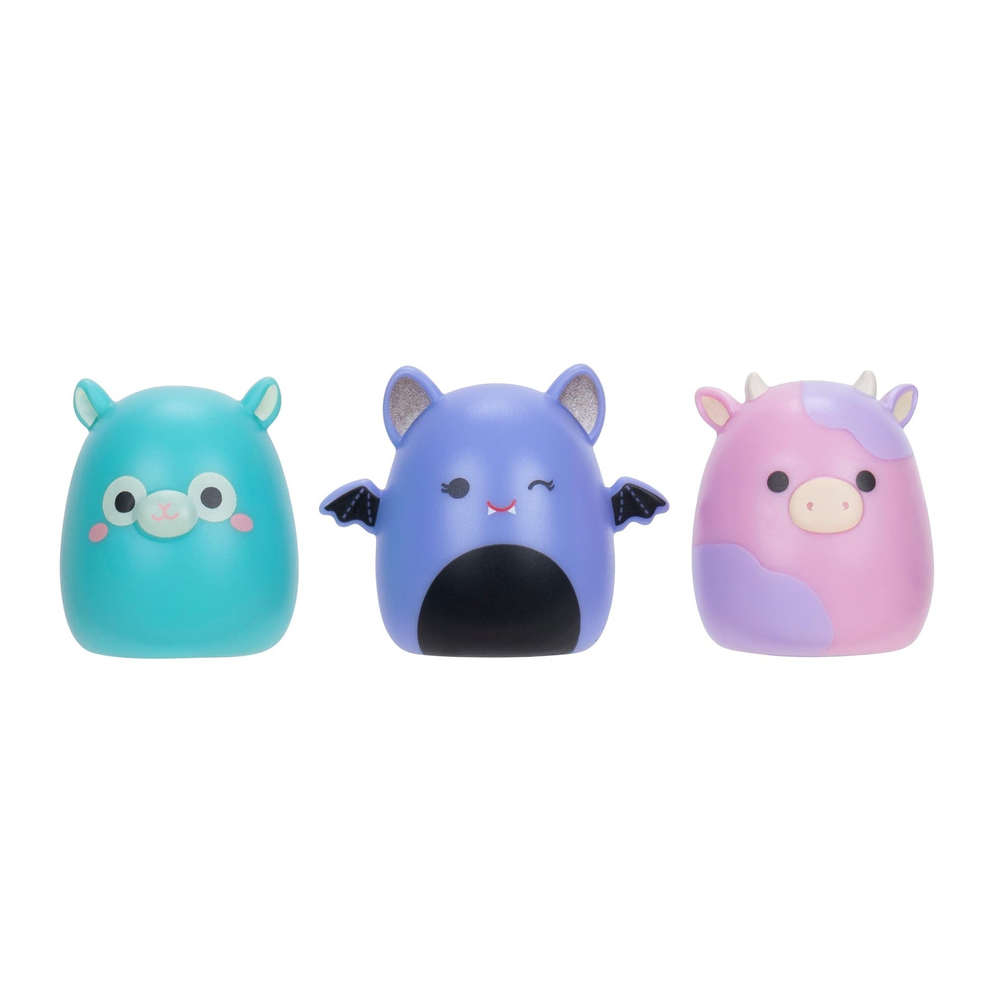 Squish-a-longs Party Pack On-the-Go Playset - Series 1 - Three 1” Mini-Squish with 9 Furnishings - Collect, Trade, & Play