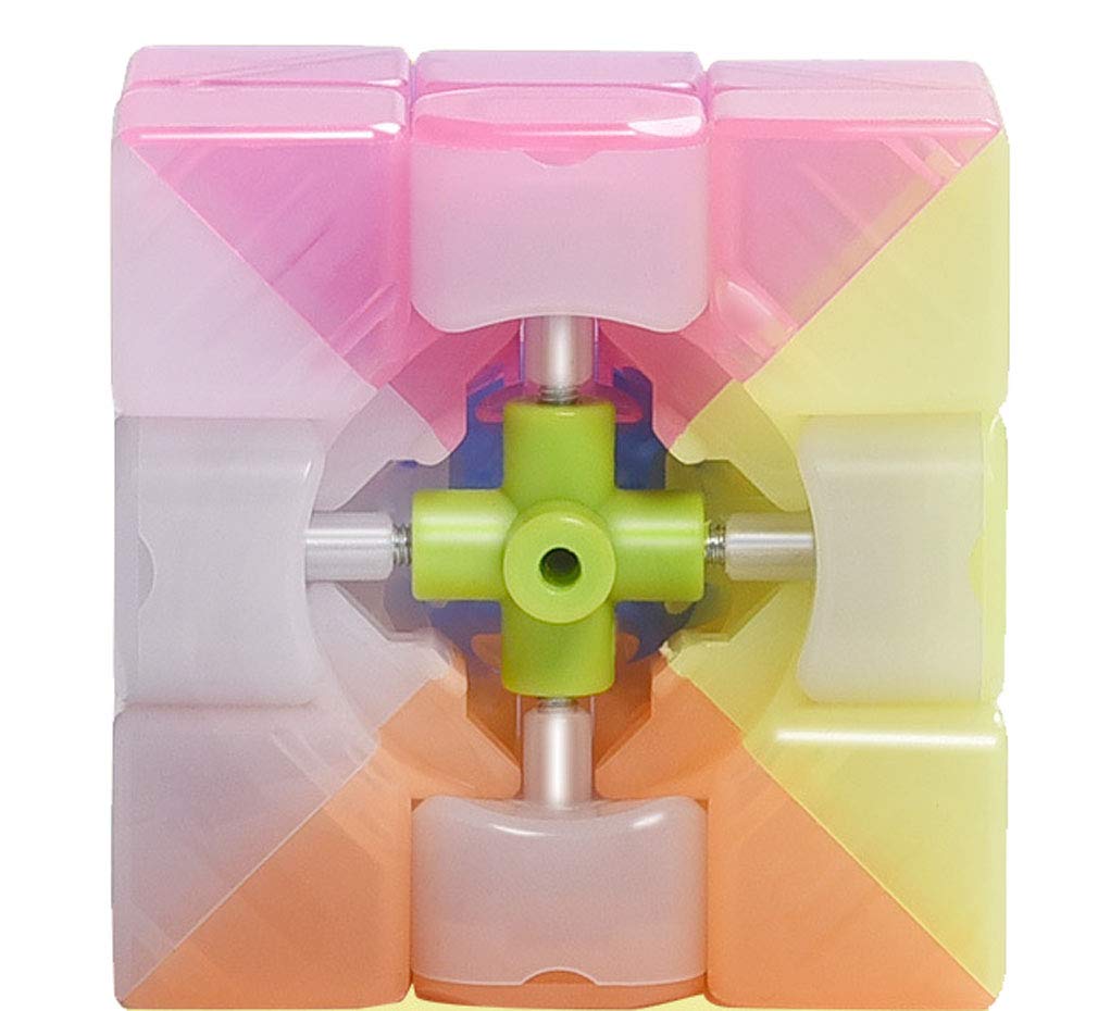 Qiyi Warrior W 3x3x3 Jelly Speed Cube Stickerless Transparent Magic Cube Puzzle