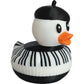 Alberts Gifts Music Keyboard Duck/Black & White Hard Plastic Figure