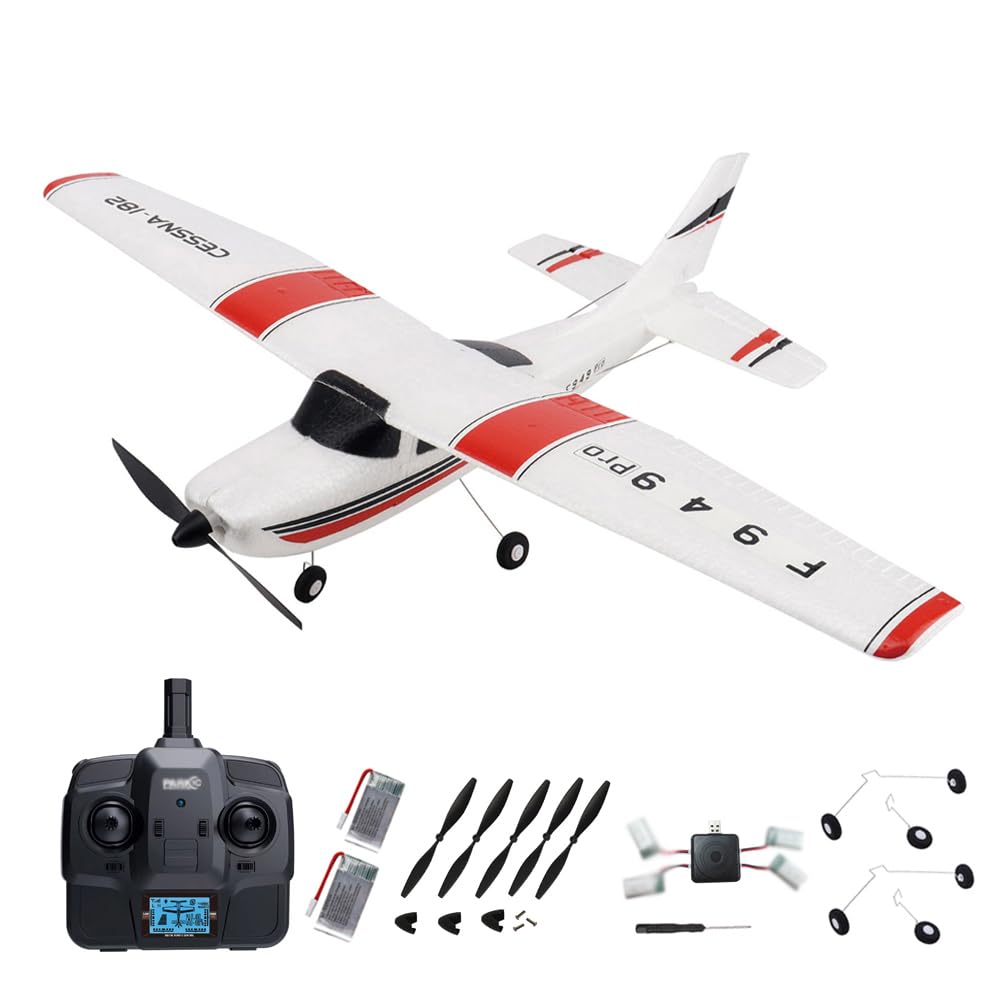 Park10 Toys RC Airplane F949pro RC Plane 1020 Motor 3CH 2.4GHZ EPP RC Plane for Adults CESSNA-182 3D6G Gyroscope RTF RC Glider Planes with 2 Batteries