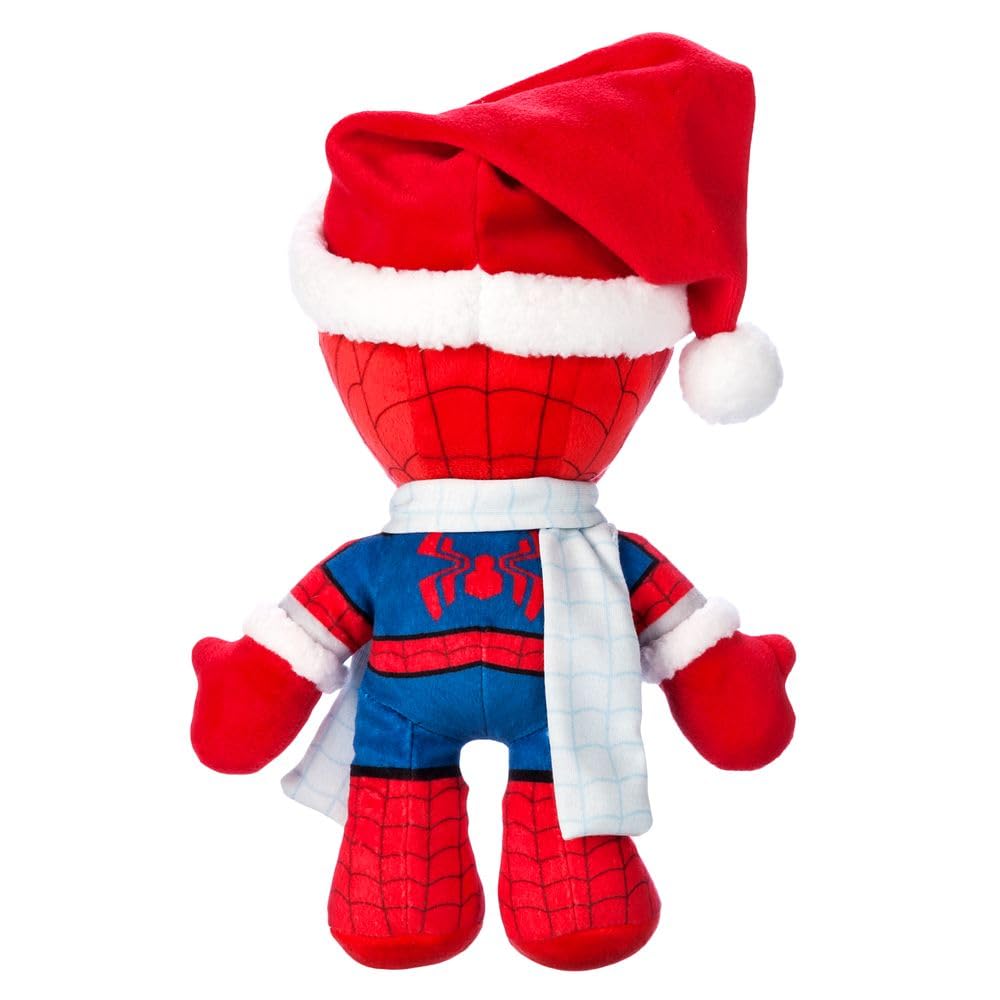 Disney Store Official Holiday Plush - Spider-Man Stuffed Animals with Embroidered Details, Plush Sculpting Christmas Collection Soft Toys. Suitable