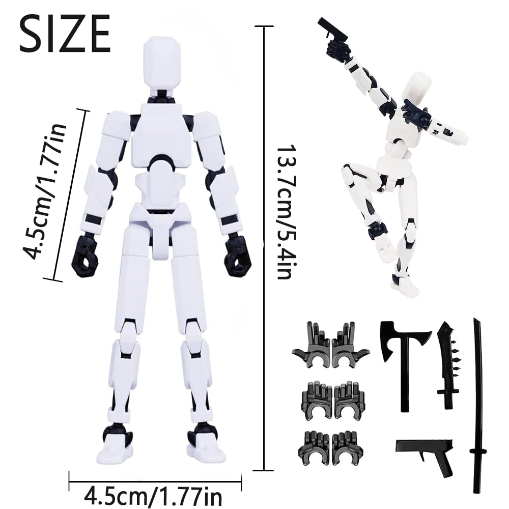 (Assembly Completed) 2026 New Titan 13 Action Figure Set,Lucky Robot 13 Action Figures,Multi-Jointed Movable Action Figure,Nova 13 Figure