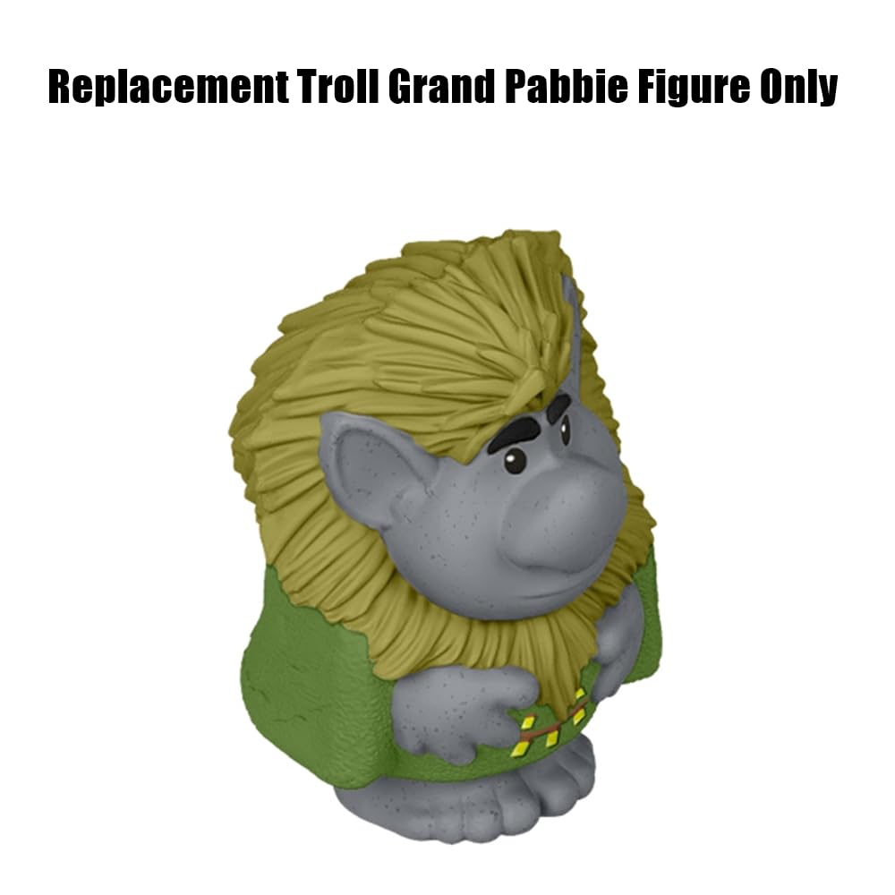Replacement Part for Fisher-Price Little-People Carry Along Castle Case Playset - HMX76 ~ Replacement Troll Grand Pabbie Figure ~ Inspired by Disney