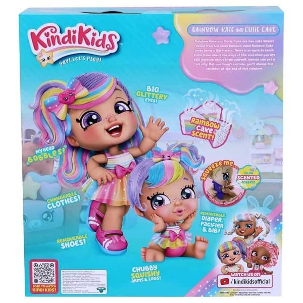 Kindi Kids Rainbow Kate and Cutie Cake Scented Sisters
