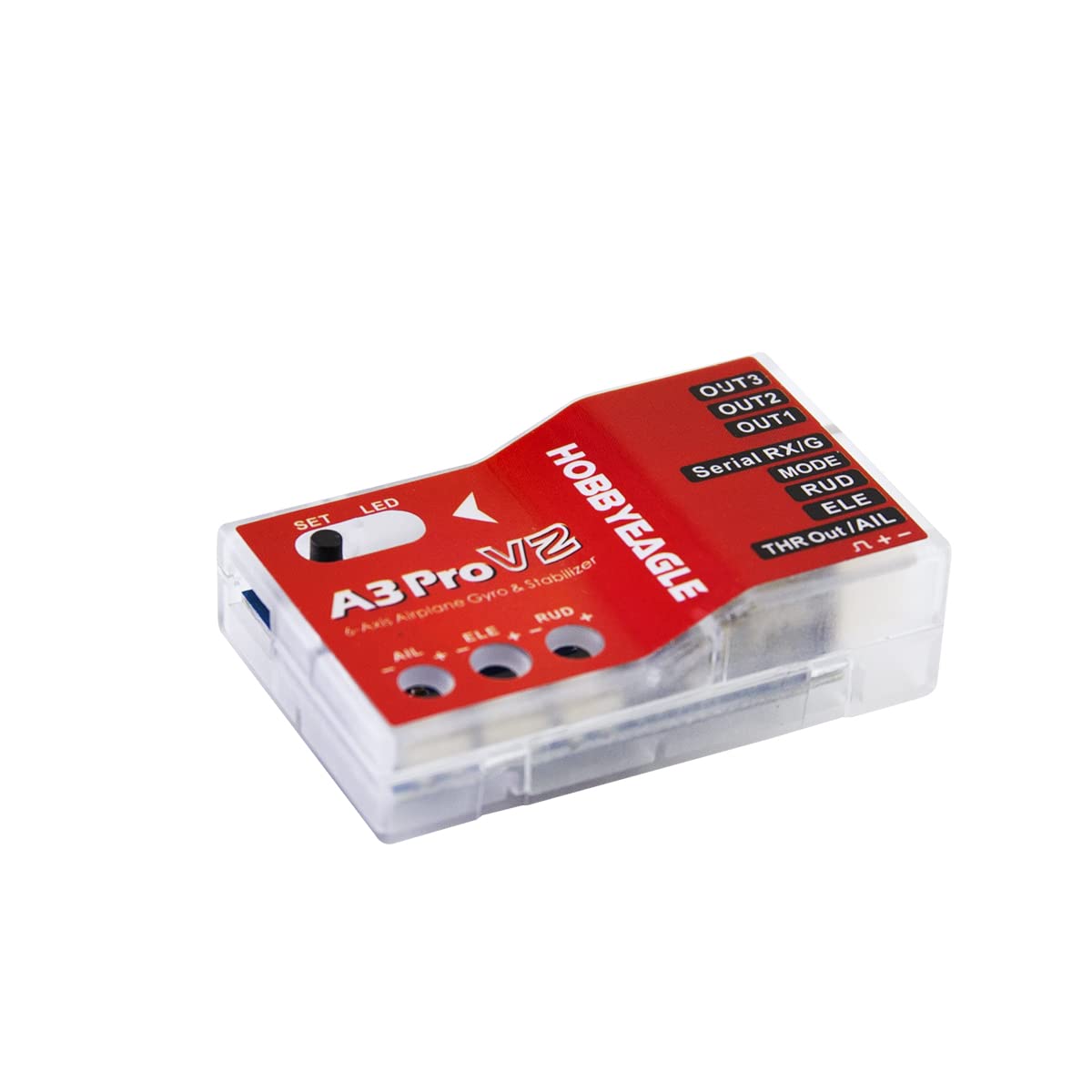 SoloGood HOBBYEAGLE A3 Pro V2 6-Axis RC Plane Flight stabilizer Controller Gyroscope Balancing Apparatus Airplane Gyro Stabilizer for Fixed Wing RC