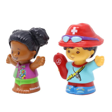 Fisher-Price Replacement Parts for Collectible Little People Swimming Pool Lake Summertime Playset FDG41 - Replacement Figures Asian Lifeguard Steven