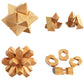 ULT-unite3D Wooden Cube Brain Teaser Puzzle