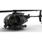 WOWOBONTOY MH-6 Little Bird Helicopter Model, 595PCS Modern Military Airplane Building Block Assembly MOC Collections Set, Military Helicopter STEM