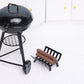 Miniature BBQ Grill Set, 1:12 Scale, Cooking Tool Garden Decoration Kitchen Accessories Roasting Cart Firewood Rack Holder