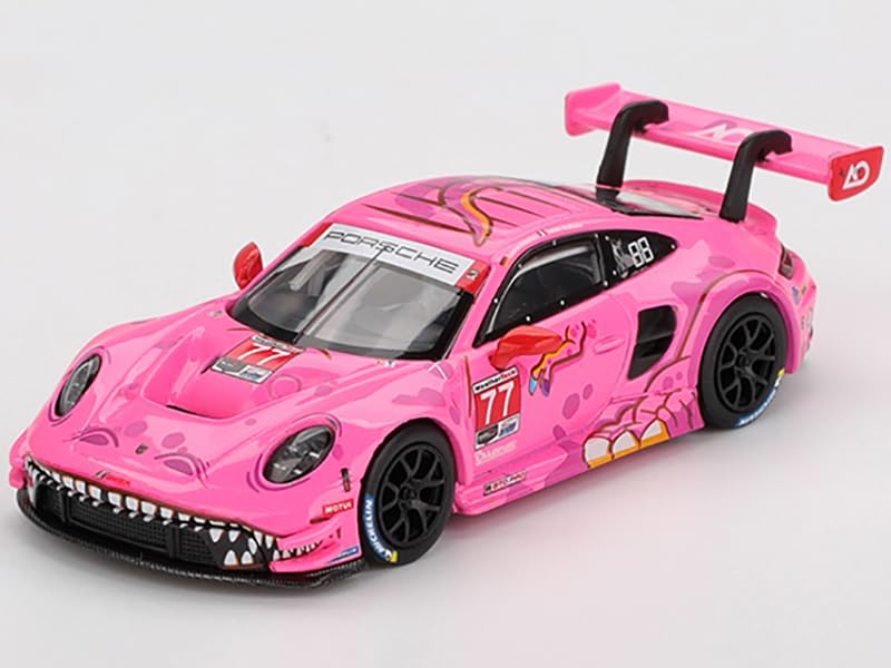 MINI GT 911 GT3 R #77 AO Racing 2024 IM SA Road America Limited Edition 1/64 Diecast Model Car MGT01052