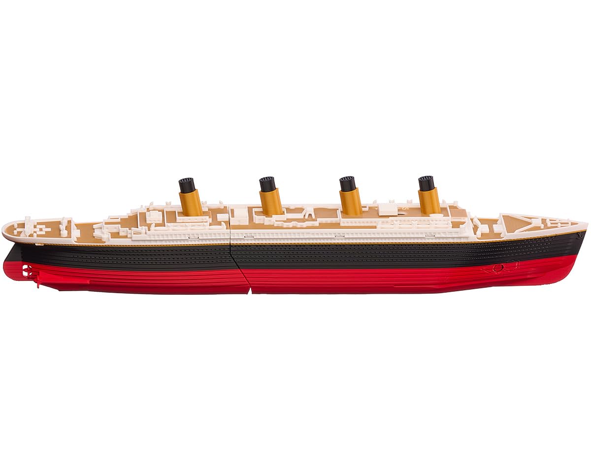 Large 16" Submersible Titanic Model Ship, Perfectly Balanced, Two-Stage Sinking, with Iceberg