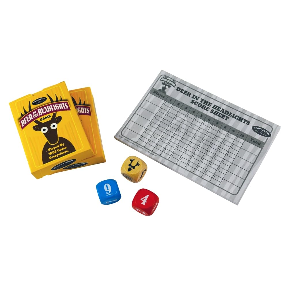 Deer In The Headlights The Card & Dice Game played by Wild Game Everywhere for Ages 5 and Up