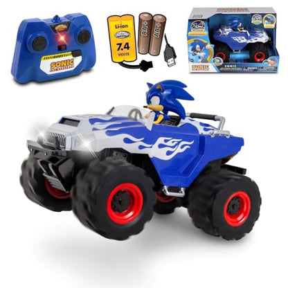 NKOK Sonic Racing CrossWorlds: Sonic Monster Truck, RC Car, 2.4GHz