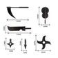 TopBrixx Custom Minifigures Weapon Set, 28 Pcs Custom Weapon Set for Ninja, Figure Weapon Compatible with Lego