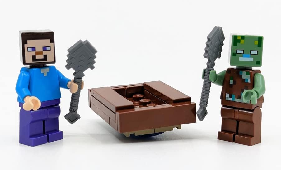LEGO Minecraft: Steve with Drowned Zombie Minifigures