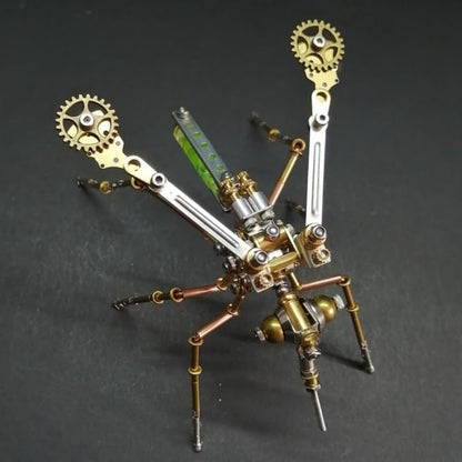 ModelForgeX 183pcs+ Cyberpunk Mosquito Metal Model Kits DIY Assembly Toys for Adults 3D Puzzles Steampunk Mechanical Insects Gifts (DIY Mosquito)