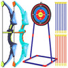 2 Pack Bow and Arrow Set for Kids, Light Up Archery Set with 14 Suction Cup Arrows, Archery Targets Outdoor Games for Kids Ages 4-8 8-12, Birthday
