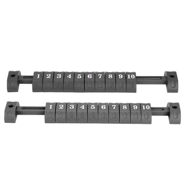 2pcs Foosball Scoring Counters 10 Numbers Scoring Score Counter Indicator for Standard Football Tables (Black)