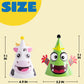 JOYIN 12 Sets Party Hats for Kids Birthday Party Games Craft Activities, Cute Animal Theme Birthday Hats Activity Kits with Stickers for Kids Holiday
