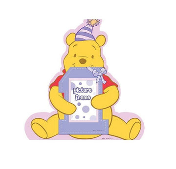 Pooh's 1st Birthday Girl Photo 11in Centerpiece