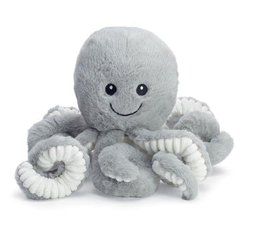 burton+BURTON Plush Small Gray Octopus, 11-Inch