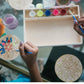 Make Your Own Rangoli Coaster Kit - DIY 4 Wooden Coasters, Kulture Khazana, Use for Holi Activity, Party Or Decoration