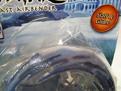Avatar The Last Air Bender Water Series 5-1/2 Inch Tall Action Figure - Spirit World Aang with Spirit Staff, Spirit Glider and Air Blast
