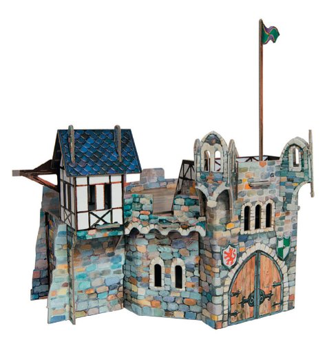 Clever Paper Round Tower with Figures