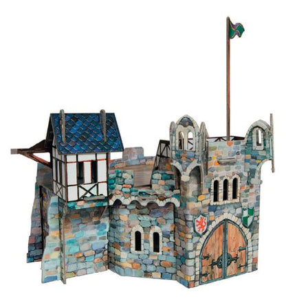 Clever Paper Round Tower with Figures