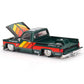 MINI GT Pickup Truck Kaido Works V3 Dark Green Metallic with Graphics (Designed by Jun Imai) Kaido House Special 1/64 Diecast Model Car KHMG226